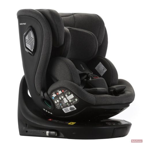 ADAMEX REV I-SIZE 360 FORGATHATÓ GYERMEKÜLÉS ÚJSZÜLÖTT KORTÓL (40-150CM) TÁMASZTÓLÁB - GREY