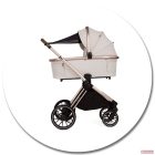 Adamex Spark 4in1 multifunkciós babakocsi (Römer hordozóval,isofix bázistalppal) - Chocolate Fango