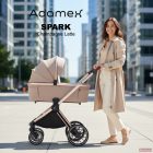 Adamex Spark 4in1 multifunkciós babakocsi (Römer hordozóval,isofix bázistalppal) - Champagne Latte