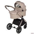 Adamex Spark 4in1 multifunkciós babakocsi (Römer hordozóval,isofix bázistalppal) - Champagne Latte