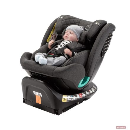 ADAMEX TRIP I-SIZE 360 FORGATHATÓ GYERMEKÜLÉS ÚJSZÜLÖTT KORTÓL (40-150CM) TÁMASZTÓLÁB - GREY