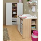 Faktum Alda pelenkázóhoz tárolópolc - Classic, Selyemszürke