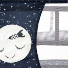 Asalvo Smooth utazóágy emelhető fekvőrésszel és zsebekkel /Moon/