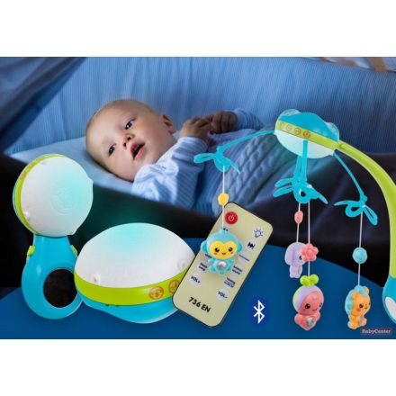 Sun Baby Bluetooth-projektoros-távirányítós zenélő forgó