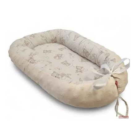 Babafészek - minky bézs maci