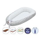 Babafészek - kókusz betéttel #szürke-fehér csillag