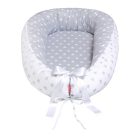 Babafészek - kókusz betéttel #szürke-fehér csillag