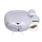 Babafészek - kókusz betéttel #szürke-fehér csillag