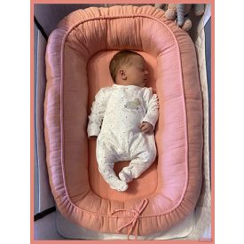 Muszlin Babafészek - barna