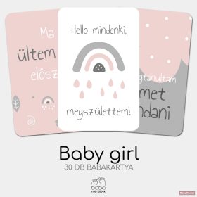 Babakártya | Baby Girl | 30 db