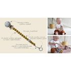 My Teddy szilikon cumilánc és rágóka egyben /mustard/