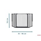  Baby Dan CombiFit M Univerzális térkorlát, fekete 90cm - 146cm