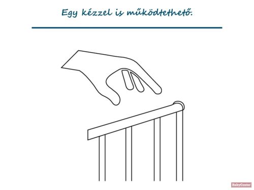  Baby Dan CombiFit M Univerzális térkorlát, fekete 90cm - 146cm