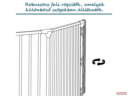  Baby Dan CombiFit M Univerzális térkorlát, fekete 90cm - 146cm
