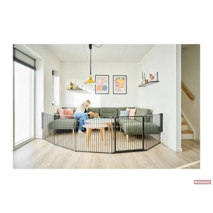 Baby Dan CombiFit XL Univerzális térkorlát, fekete 90cm - 278cm