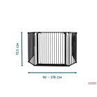 Baby Dan CombiFit XL Univerzális térkorlát, fekete 90cm - 278cm