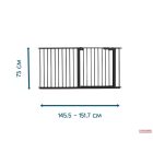 Baby Dan Premier Extra fúrás nélküli térkorlát 151 cm fekete