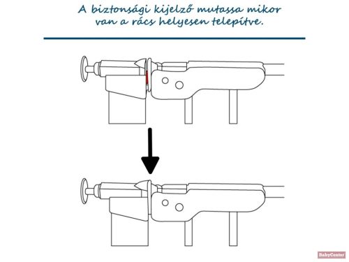 Baby Dan Asta fúrás nélküli biztonsági ajtórács 73 - 80 cm fekete