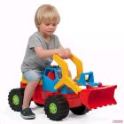 Baby Mix gyerek kotró és rakodó jármű (bébitaxi) 74cm - kék