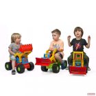 Baby Mix gyerek kotró és rakodó jármű (bébitaxi) 74cm - kék