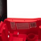 Baby Mix bébitaxi zenélő, szülőkormányos - piros tűzoltó