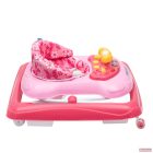 Baby Mix bébikomp kormánykerékkel,szilikon kerekekkel (pink)