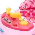 Baby Mix bébikomp kormánykerékkel,szilikon kerekekkel (pink)