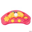 Baby Mix bébikomp kormánykerékkel,szilikon kerekekkel (pink)