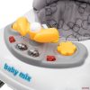 Baby Mix bébikomp kormánykerékkel,szilikon kerekekkel (sötétszürke)