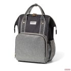 BabyOno pelenkázó táska OSLO STYLE hátizsák fekete/szürke