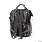 BabyOno pelenkázó táska OSLO STYLE hátizsák fekete/szürke