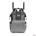 BabyOno pelenkázó táska OSLO STYLE hátizsák fekete/szürke