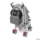 BabyOno pelenkázó táska OSLO STYLE hátizsák fekete/szürke