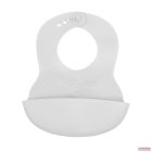 BabyOno előke szilikonos puha állítható - szürke