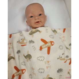 Bunny prémium textilkifogó 140x140cm 100% pamut - repülő