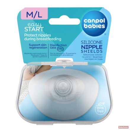 Canpol Babies EasyStart szilikon bimbóvédő - 2 db M/L méret