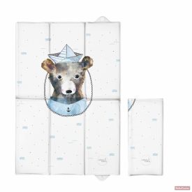   Ceba pelenkázólap összehajtható 60x40cm Watercolor World Sailor csákós maci