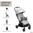 Chicco Goody XPlus babakocsi 22 kg-ig automata, egykezes összecsukással-Pearl Grey