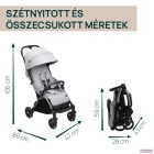 Chicco Goody XPlus babakocsi 22 kg-ig automata, egykezes összecsukással-Pearl Grey