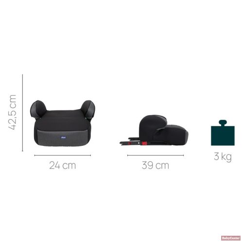 Chicco Quasar Fix i-Size IsoFix ülésmagasító 126-150 cm- stone