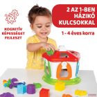 Chicco Smart2Play készségfejlesztő kulcsos házikó, formabedobó
