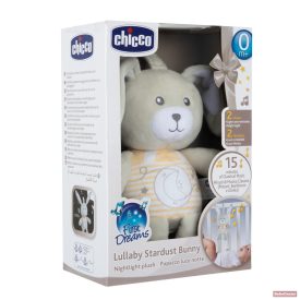   Chicco Lullaby Stardust Bear zenélő-fénylő altató plüss nyuszi