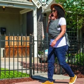   Chicco Boppy® Comfy Evolution hordozókendő 3,5-15kg-ig (grey)