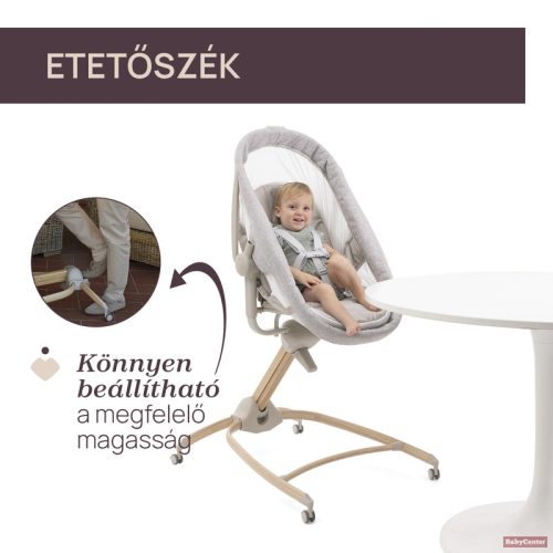Chicco Baby Hug Armonia 4in1 bölcső, pihenőszék, etetőszék, asztali szék Scandinavian