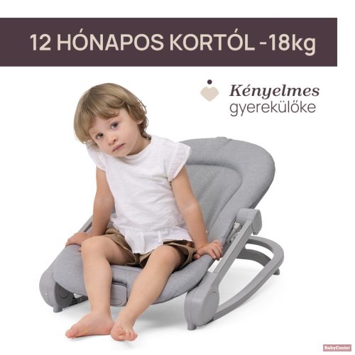 Chicco Mia rezgő-zenélő pihenőszék és fotel zenélő játékkonzollal (0-18 kg) Pebble