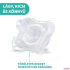Chicco Physio Soft (MiniSoft) nyugtató szilikoncumi - rózsa/transzparens 0-2 hó