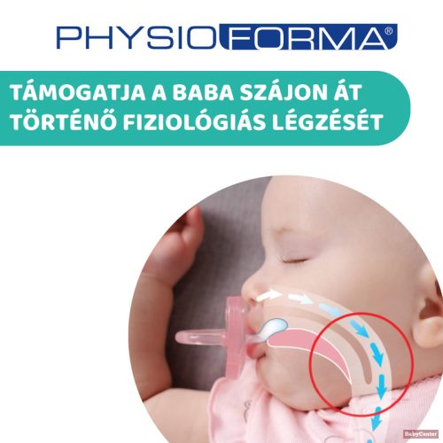 Chicco Physio Soft (MiniSoft) nyugtató szilikoncumi - rózsa/transzparens 0-2 hó
