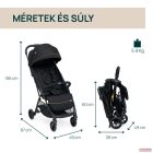 Chicco GLEE babakocsi 0-22 kg automata csukódással - Uneven Black