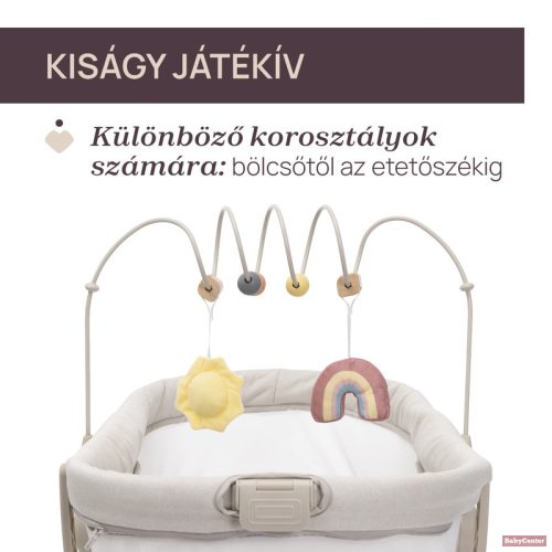 Chicco Baby Hug Armonia 4in1 bölcső, pihenőszék, etetőszék, asztali szék Mother Pearl