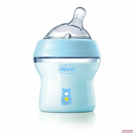 Chicco NaturalFeeling 150 ml cumisüveg 0hó+ normál folyású /kék/